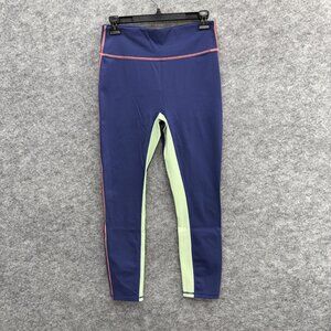 Motion 365 Women's Activewear Stretch Leggings Fitness Yoga, Blue, Size S